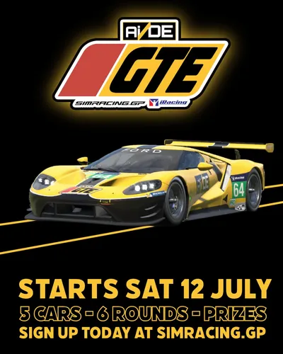 Introducing the AiDE GTE Cup: Your Chance to Compete, Win, and Go Faster in iRacing